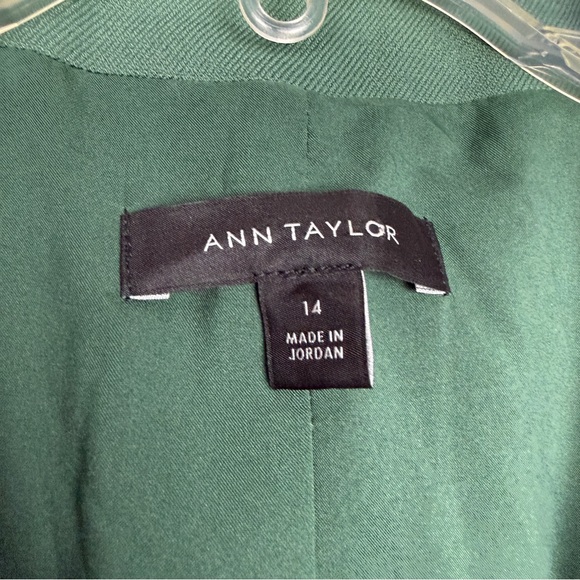 Ann Taylor Modern Double Breasted Green Blazer - Picture 5 of 7